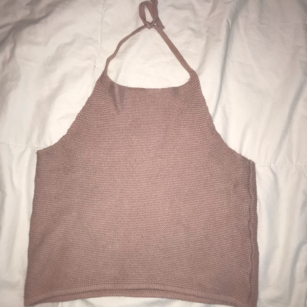Knit halter top